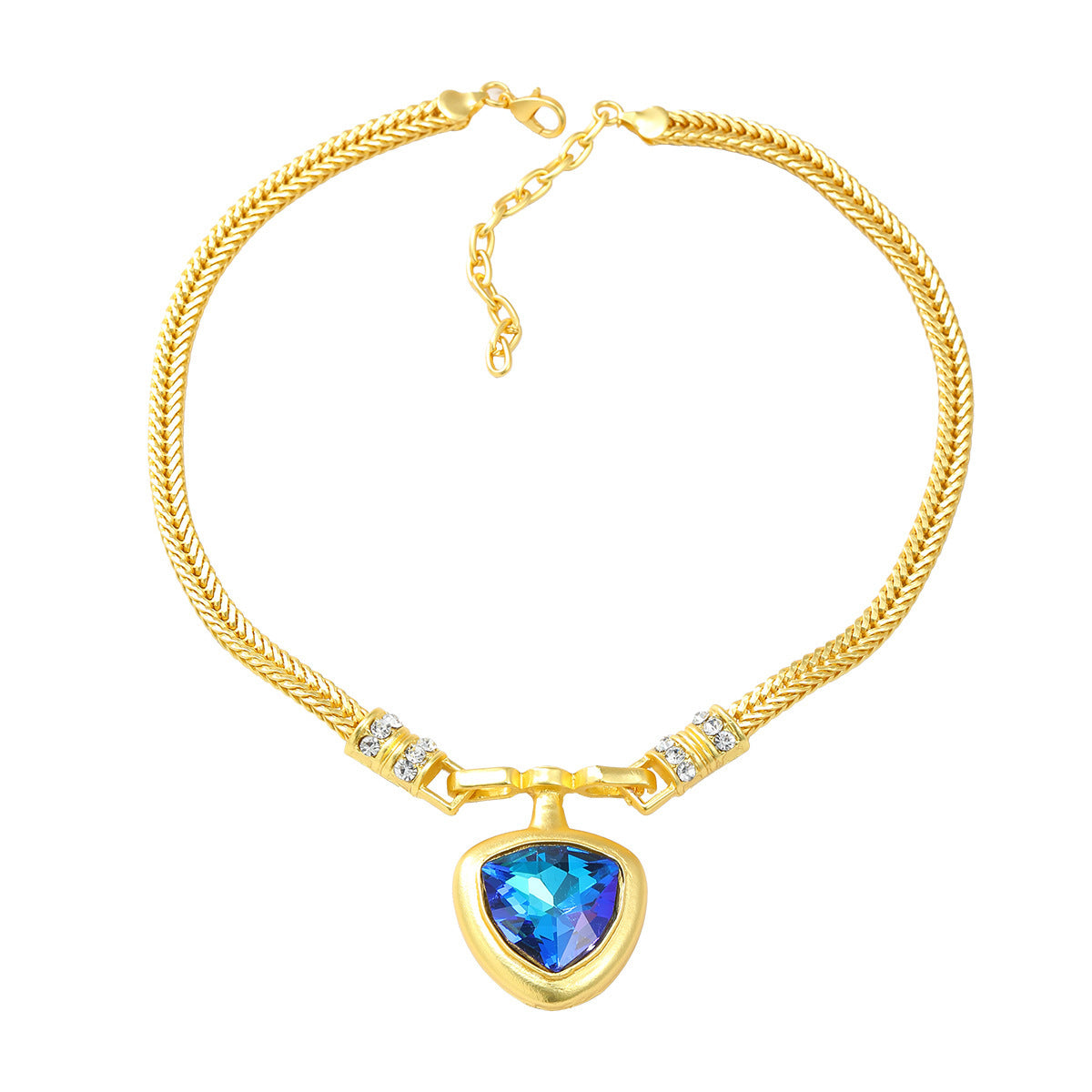 Exaggerated Heart Pendant Necklace – Trendy European and American Style