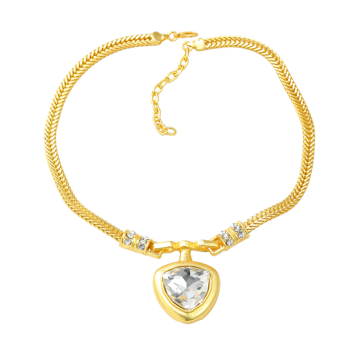 Exaggerated Heart Pendant Necklace – Trendy European and American Style