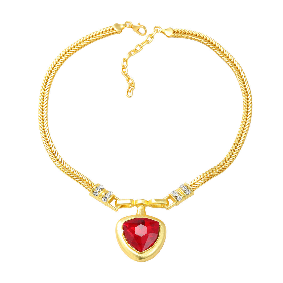 Exaggerated Heart Pendant Necklace – Trendy European and American Style